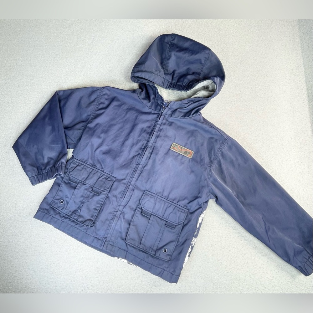 Lightweight Blue Baseball lined rain coat | 3t